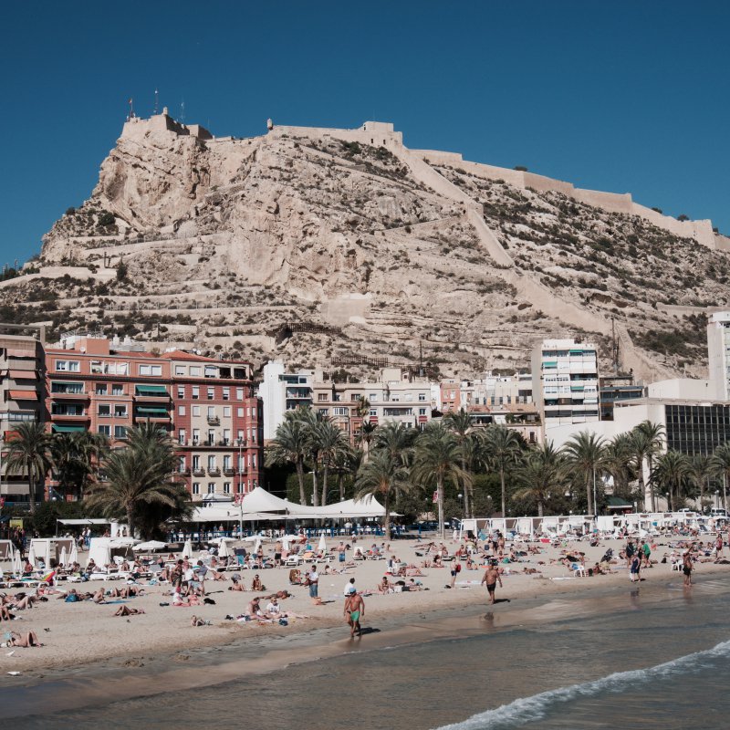 Het strand van Alicante
